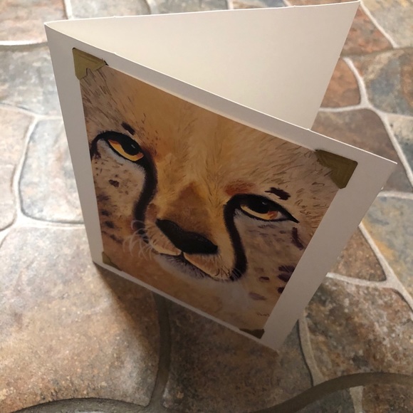 Greeting card ~cheetah~ - Picture 3 of 4